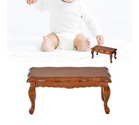 Garosa Mesa Auxiliar para Casa de Muñecas, Muebles en Miniatura de Madera, Escala 1/12 con Mano de Obra Fina, Diseño Liviano y Duradero para Accesorios de Juguetes para Casa de Muñecas, Blanco o