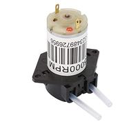 Garosa Mini Bomba Peristáltica Silenciosa de 6V, Bomba de Titulación Autocebante de CC, Microbomba Dosificadora de 0,1-100 Ml/min para Dosificación de Laboratorio (6V negro plano)