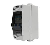 Garosa Mini Disyuntor Caja de Distribución en Miniatura de Plástico Retardante de Llama 230 V 32 A Diseño Impermeable de 2 Vías para Distribución de Energía en Exteriores en Oficinas e Iluminación