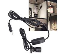 Garosa Mini Foco LED 5V, Iluminación de Joyería, Luz Blanca 6000K Regulable USB, Ideal para Escaparates, Accesorio Brillante y Positivo