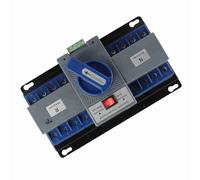 Garosa Mini Interruptor de Transferencia Automática 63A 4P de Doble Potencia, Interruptor de Generador de Modo Automático y Manual de Plástico para Edificios de Oficinas en el Hogar, Protección de