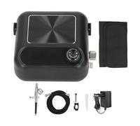 Garosa Mini Kit de Aerógrafo, Juego de Pistola de Aerógrafo Profesional con Perilla de Control Continua y Presión de 15 PSI para Arte de Uñas, Maquillaje, Decoración de Pasteles (ABS+latón 2)
