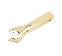 Garosa Mini Pinzas para Servir, Pinzas para Hielo de Acero Inoxidable, para Azúcar de Grado Alimenticio con Agarre Antideslizante para Cafetería, Fiesta de té, Fiesta de Postres, (Chapado en oro)
