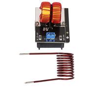 Garosa Mini Placa de Calentamiento por Inducción ZVS, Módulo de Fuente de Alimentación de bajo Voltaje con Bobina para Estudiantes de Electrónica de Bricolaje