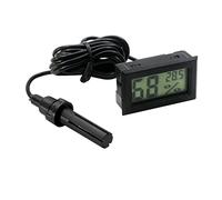 Garosa Mini Termómetro Digital Higrómetro, Medidor de Temperatura y Humedad Interior y Exterior de Plástico Duradero con Sonda para un Cuidado Eficaz de las Plantas