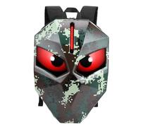 Garosa Mochila LED para Motocicleta con Diseño Llamativo, Pantalla Programable, Carcasa Rígida, Bolsa para Casco LED para Mostrar Textos Personalizados, Animaciones e Imágenes