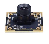 Garosa Módulo de Cámara de 4MP, Módulo de Cámara USB, Distorsión de 100 Grados de 4MP 120FPS con Micrófono Dual, Escaneo de Código QR de Reconocimiento Facial para WinXP, Controles