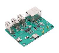 Garosa Módulo de Expansión HUB, Material de PCB, Fuente de Alimentación Confiable con Múltiples Enchufes, Plug-and-Play para Conectividad USB a Ethernet