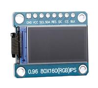 Garosa Módulo de Pantalla LCD SPI de 0,96 Pulgadas, Controlador ST7735, Pantalla TFT a Todo Color IPS de 80x160, 8 Pines