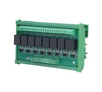 Garosa Módulo de relé Módulo de Control de relé PCB de 8 Canales 5V 12V 24V Aislamiento de Optoacoplador Disparador de y bajo 10A Placa de Riel DIN para PLC SCM Automatización Industrial