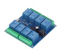 Garosa Módulo de relé sin Unidad USB, Placa de Cobre PCB Tablero de relé de 8 Canales Control Inteligente Estable de 5 V, Módulo de Control de para Proyectos de Mecatrónica y Usuarios de
