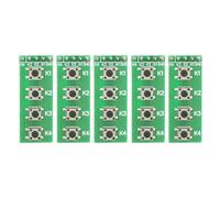 Garosa Módulo de Teclado de 4 Teclas Módulo de Teclas de 4 Botones de Interruptor de Botón Pulsador de con Cátodo Común Pines de 2,54 Mm para Placa de Pruebas AVR ARM