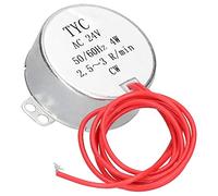 Garosa Motor Síncrono Metal Caucho Plástico Motor de CA 50TYC AC24V 2.5 a 3 RPM Dirección CW para Ventilador Eléctrico Calentador Árbol de Navidad Soporte de Exhibición Equipo Doméstico