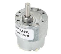 Garosa Motorreductor CC JGB37 500 50RPM CW CCW DC24V Motor Reductor con Aleación de Aluminio Latón Resistente a la Corrosión Autobloqueo para Modelo de Avión Robot Inteligente