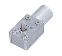 Garosa Motorreductor de Engranajes sin Fin DC 12V 100RPM, Reductor con Carcasa de Aluminio y Latón para Abridor de Ventanas, Puertas y Minitorno