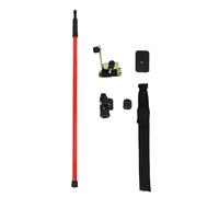 Garosa Nivel de Nivel Ajustable Pole Telescópico de Aleación de Hierro para Niveles con Adaptador Estabilizador y Bolsa de Transporte de Placa Superior