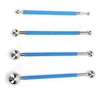 Garosa Palo de Reparación de Lechada de Azulejos, Herramienta de Construcción de Doble Bola de Acero, Fácil de Usar para Decoración de Pisos de Cerámica