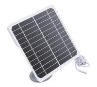 Garosa Panel Solar de 20W, Material Monocristalino para Cámaras de Seguridad, Impermeable IP68 para Uso en Exteriores con Soporte Ajustable y Cable de 3 Metros