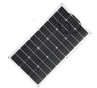 Garosa Panel Solar Flexible de 90 W, Panel de Carga Solar Monocristalino de 20 V con Cable Impermeable 16 V 4 A para RV Marine Camping Al Aire Libre Uso Fuera de la Red