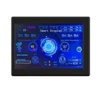 Garosa Pantalla de Visualización Completa IPS de 3,5 Pulgadas Mini Computadora Pantalla USB Compatible con Edición de Temas de Bricolaje Configuración del Tiempo de Reproducción Cambio