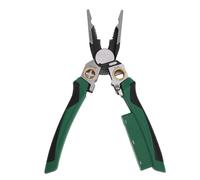 Garosa Pelacables 6 en 1, Alicates Eléctricos Multifuncionales con Engarzado, Devanado, División, Pelado, Corte, Prueba de Voltaje, para Trabajo Profesional de Electricista