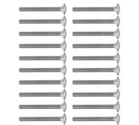 Garosa Perno de Tornillo M8 A2 70 Pernos de Carro de Acero Inoxidable DIN603 M8x30 Perno Cuadrado de Copa de Rosca Gruesa 30 Piezas para Reparación de Muebles de Carpintería, Panel de Carrocería y