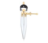 Garosa Pinza Divisora de Ala de Resorte, Herramienta de Dibujo de Brújula de Cuero de Acero Ajustable con Cerradura de 5 Pulgadas, con Puntas Endurecidas para Carpintería,