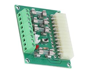 Garosa Placa Adaptadora de Corriente ATX Universal, Módulo ATX con Conversión de 24 Pines a 20 Pines, Compatible con Fuentes de Alimentación de PC de Escritorio para Construcciones Personalizadas