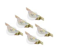 Garosa Polea de una Sola Rueda de 5 Piezas, Eje de Acero Inoxidable, Rodillos de Puerta Corredera Suaves, Poco Ruido para Gabinetes y Armarios