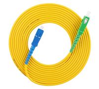Garosa Puente de fibra óptica de fibra 20m Cable de Conexión de Fibra Óptica Cable Monomodo Cable de Fibra Cortable Rollo SC/APC-SC/UPC