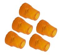 Garosa Puntas de Bastón de Goma con Punta de Muleta, 5 Piezas de 19 Mm de Grosor, Vibración Absorbente Antideslizante con Textura de Neumático Imitada para Bastones Estándar y Bastones Plegables, de