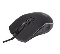 Garosa Ratón Mecánico, Ratón para Juegos con Cable USB con Diseño Ergonómico RGB de 3600DPI, 4 Niveles de dpi Ajustables para PC, Portátil, Jugadores de Escritorio (Black)