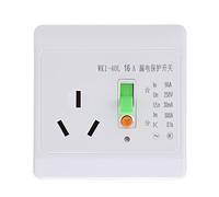 Garosa Receptáculo Protector de Fugas de 16 A, 30 MA, 230 V, 50 Hz, Interruptor de Circuito de Falla A Tierra con Disparo Rápido en Menos de 0,1 S y Vida útil de 4000 Ciclos para