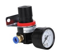 Garosa Regulador de Presión de Aire Comprimido, Válvula Ajustable de Acero Plástico con Rango de 0,1-1 Mpa para de Aire Neumático