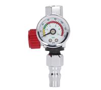 Garosa Regulador de Presión de Aire de 1/4G 0-140 PSI con Manómetro Separador de Agua Botón de Drenaje para Pistolas Pulverizadoras Herramientas Neumáticas Compresor de Aire