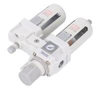 Garosa Regulador de Presión del Filtro de Aire, Regulador Neumático del Separador de Agua y Aceite de Aleación de Aluminio G1 de 2 Pulgadas, Control de 0,1 a 0,85 MPa, Drenaje Automático, 5 a 40 μm