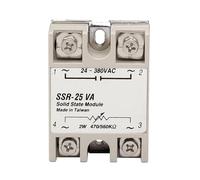 Garosa Relé de Estado Sólido, Material ABS, Módulo SSR 25A para Máquinas, Salida CA 24-380V para Aplicaciones Industriales