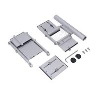 Garosa Riel de Sierra Circular, Kit de Accesorios de Riel de Doble Capa, Fácil de Usar para Banco de Trabajo, Incluye Accesorios de Montaje y Construcción de Aluminio Estable