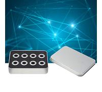 Garosa Rodamiento de Bolas de Cerámica de Alta Velocidad de 16 Piezas, Rodamiento Plano de Cerámica Negro, Diámetro de 22 Mm para Patines