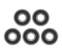 Garosa Rodamientos Rígidos de Bolas en Miniatura, Sellados con Caucho, Alto Rendimiento para Cargas Radiales y Axiales, 10 Piezas para Motores y Electrodomésticos (6001 sello de goma)