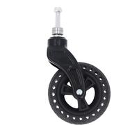 Garosa Rueda Delantera 6 Pulgadas Sólido de Sustitución No Fluctuante para Carga de 75 Kg, Rodillo con Capucha Resistente Al Conductor