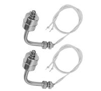 Garosa Sensor de Nivel de Líquido en Forma de L de 2 Piezas, Interruptor de Flotador de Acero Inoxidable, 75 Mm de 120 F para Tanques de Agua Domésticos e Industriales