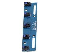Garosa Sensor de Seguimiento de 5 Vías, Módulo de Sensor de Seguimiento Infrarrojo PCB con TCRT5000L, Salida Digital de 3,3 V a 5 V, de Detección de 10 a 15 Mm para Usuarios de Robot Seguidor de Línea