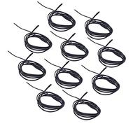 Garosa Sensor de Termistor, Material de PVC, Sonda de Temperatura de 10 Piezas con Cable de 1 M para Electrodomésticos y Sistemas de Calefacción -25 a 125 Grados Celsius (50K B3950)