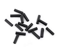 Garosa Separadores Hexagonales de Nylon, M3, Negro, 5mm-25mm, Roscado Hembra, Material PA66, Resistente a Ácidos y Álcalis, para Placas de Circuitos, 100 Piezas