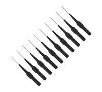 Garosa Sonda de Prueba de Cable con Conector Banana, 10 Sondas de Prueba de Punción con Aguja de Acero Inoxidable para Multímetro, Eléctricas Automotrices, 60 V CC, 30 V CA, Corriente de 10 A (BLACK)