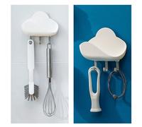 Garosa Soporte de Drenaje para Caja de con Diseño Innovador y 3 Ganchos para Organización de Baño y Cocina, Material ABS Duradero