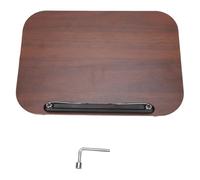 Garosa Soporte para Libros Ajustable, Soporte de Lectura Giratorio de Acero Al Carbono con Base 360 para Tabletas y Portátiles para Estudiantes (Color oscuro)