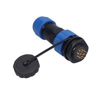 Garosa SP20 IP68 Conector de Aviación a Prueba de Agua Enchufe Macho Enchufe Hembra M20x1.5 5A 250V 2 3 4 Pines Tipo de Soldadura de Cobre Chapado en Oro Conector de Alimentación (9 Pines)
