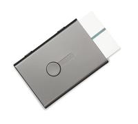 Garosa Tarjetero de Visita de Aluminio, Estuche Deslizante para Tarjetas
